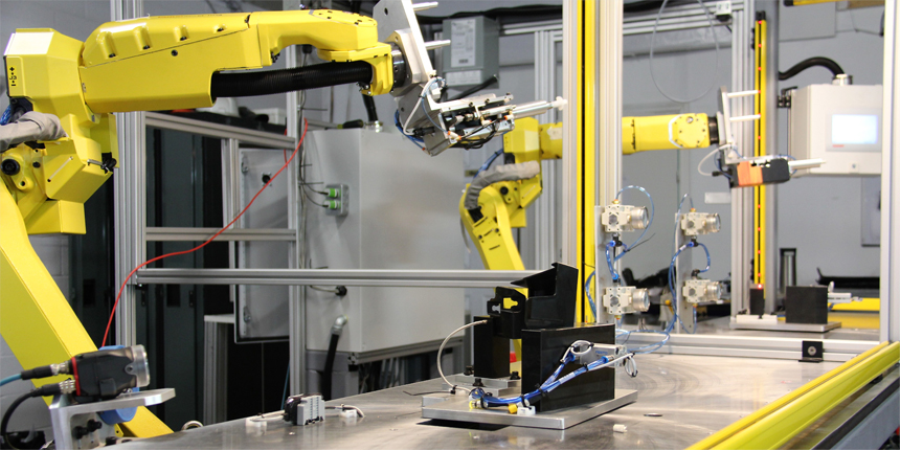 Robot Assembly and Priming Automation Process Building, Robotics Vaughan, Toronto, Ontario, Canada