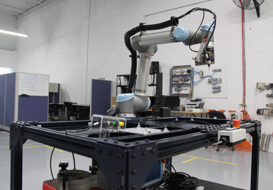 Glue and Cure Robot Retrofit Automation Process Building, Robotics Vaughan, Toronto, Ontario, Canada